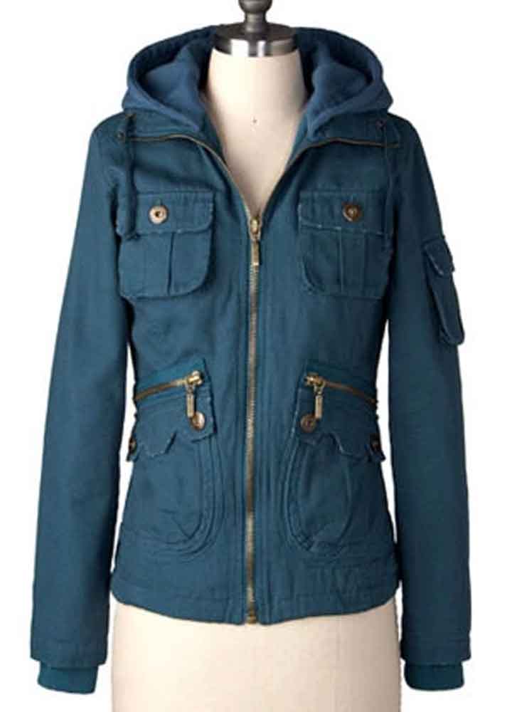TWILIGHT (BELLA SWAN) KRISTEN STEWART BLUE COTTON JACKET TWILIGHT (BELLA SWAN) KRISTEN STEWART BLUE COTTON JACKET